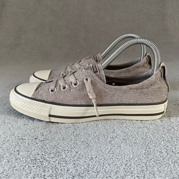 Converse Womens 6 All Star Shoreline Slip On Classic Comfort Shoes Taupe Gray - Picture 3 of 7